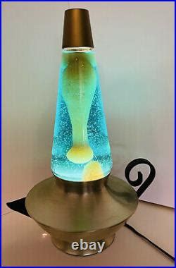 RARE! Vtg 1970s Aladdin Genie Lava Lamp Gold Motion Lite /gold Wax & Aqua Liquid | Collection ...