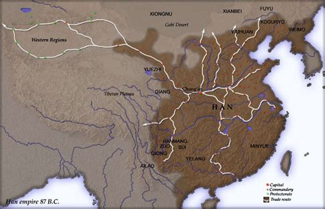 The Han imperial dynasty spanned 2.51 million square miles at its peak ...