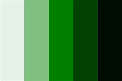 green tints and shades Color Palette