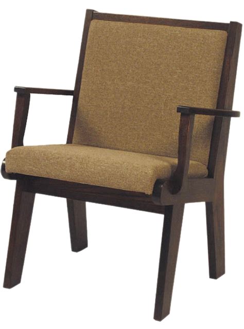 Church Chair with Arms | Wood Framed | Church Partner