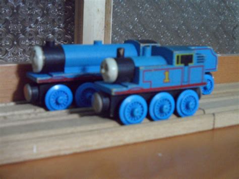 Thomas and Gordon - Early Wooden Railway Version by ThomasAnime on DeviantArt