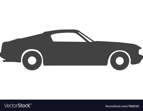 Old vintage classic car icon Royalty Free Vector Image