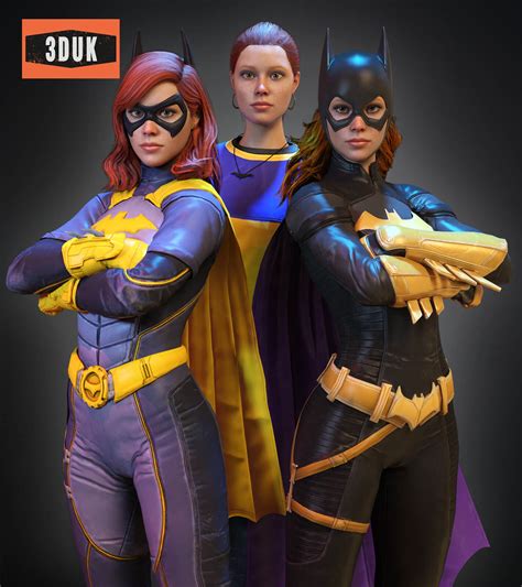 Gotham Knights Batgirl Pack 1 3D Render | RenderHub Gallery