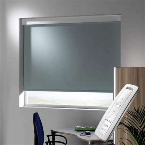 Motorised Electric Light Sage Green Roller Blind – Cheapest Blinds UK Ltd