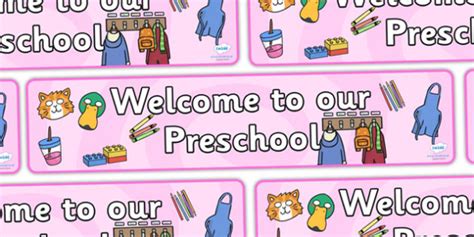 👉 Preschool Display Welcome Sign (teacher made)