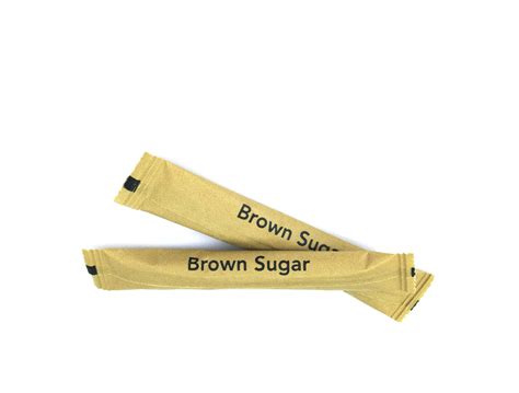 Brown sugar packets 1925199 Stock Photo at Vecteezy