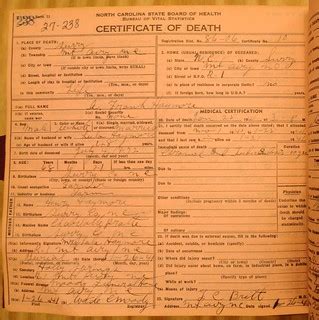 Death Certificate - A F Haymore - modified | Melissa Wilkins | Flickr