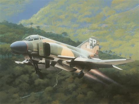 Download Painting Warplane Aircraft Jet Fighter Military Mcdonnell Douglas F-4 Phantom II ...