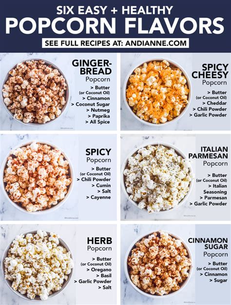 6 Popcorn Seasoning Recipes To Make At Home - Andi Anne