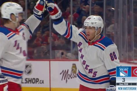 Patrick Kane nets his first Rangers goal against Canadiens