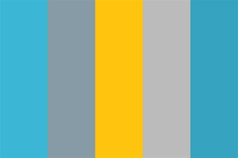 Professional blue grey yellow Color Palette