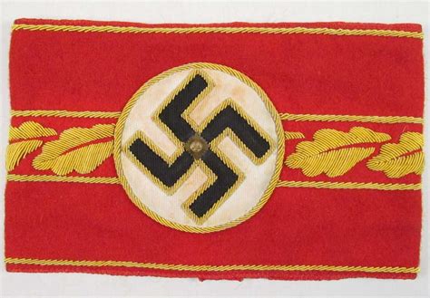 WW2 GERMAN NAZI POLITICAL LEADER NSDAP ARM BAND