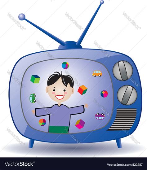 Retro tv set Royalty Free Vector Image - VectorStock