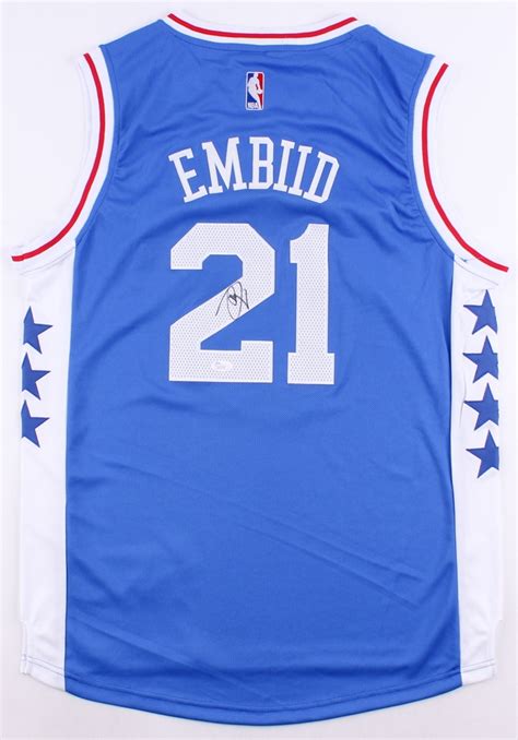 Joel Embiid signed 76ers Adidas Jersey (JSA COA) | Pristine Auction