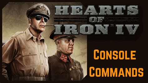 HOI4 Console Commands Full List - eXputer.com