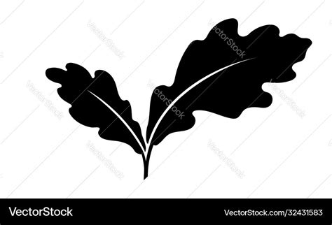 Oak leaves Royalty Free Vector Image - VectorStock