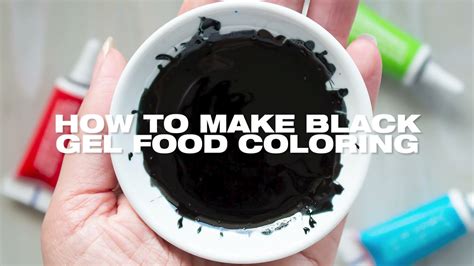 How to make Black Gel Food Coloring - YouTube