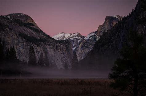 Half Dome Winter sunset Photograph by Scott McGuire - Fine Art America