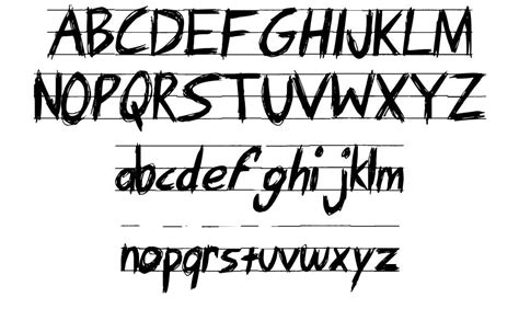 Angry Letter font by Jayde Garrow | FontRiver