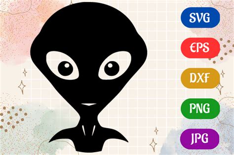 Alien | Black and White Logo Vector Art Graphic by Creative Oasis ...