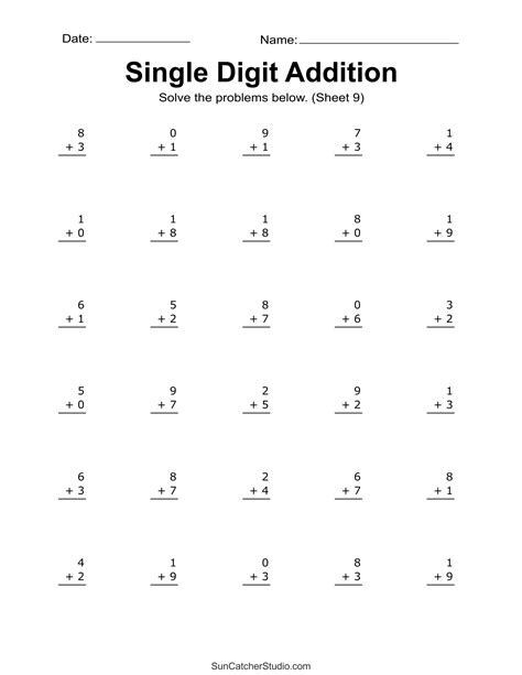 Addition Worksheets (Free Printable Easy Math Problems) – DIY Projects ...