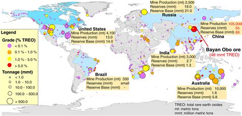 Rare Earth Deposits Map