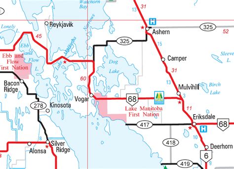 Manitoba City and Town Maps - Ashern