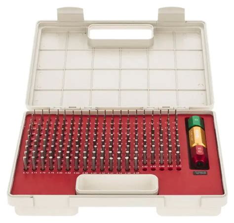 SPI Class ZZ Pin Gage Set, Metric, Steel, Minus Tolerance, 1.3 - 4.98mm ...