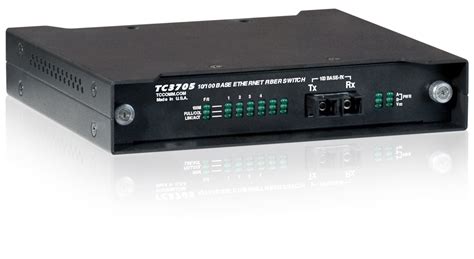 Unmanaged 4-Port Fiber Optic Ethernet Switch - TC3705 - TC Communications