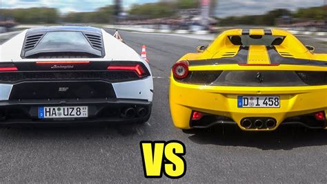 Lamborghini Huracan Vs Ferrari 458