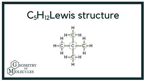 C5H12 Lewis Structure: How to Draw the Lewis Structure for C5H12 (Pentane) - YouTube