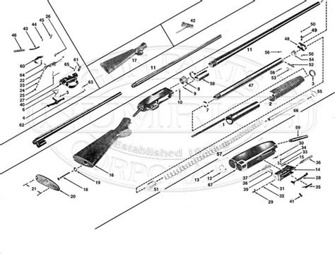 Winchester Model 12 Parts Schematic