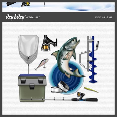 Ice Fishing Kit | Digital Art