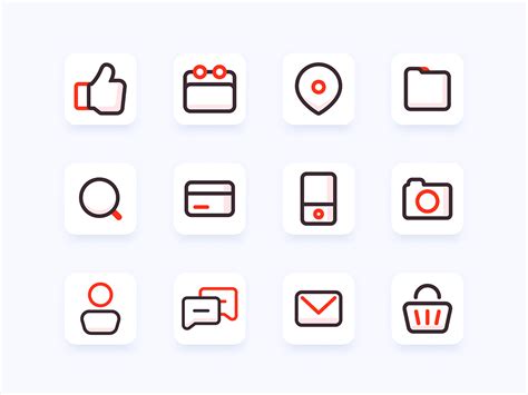 Set of line vector icons by Aleksei Lebed on Dribbble