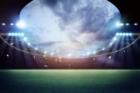 Lights at Night and Stadium Stock Photo - Image of night, goal: 182123056