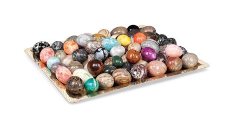 A COLLECTION OF SEVENTY SPECIMEN MARBLE EGGS | Christie's