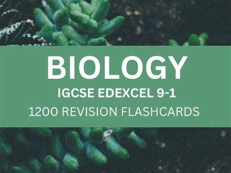 IGCSE Edexcel Biology Flashcards (Printable) | Teaching Resources