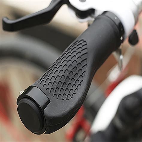 1 Pair MTB Mountain Bike Grip Rubber Lock On Handlebars Lock on Grips ...