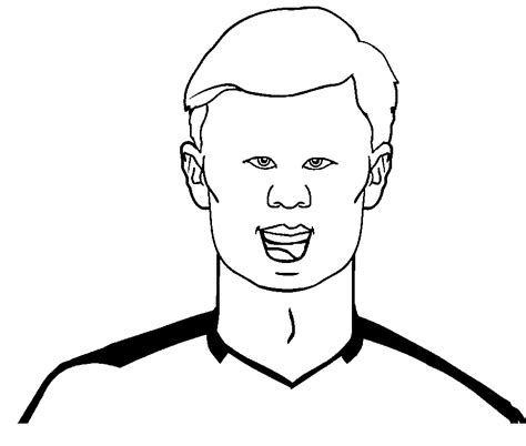 Erling Haaland Coloring Pages