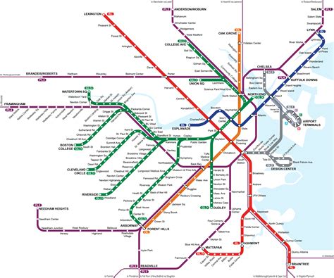 Map Of T Boston - Map Of Zip Codes