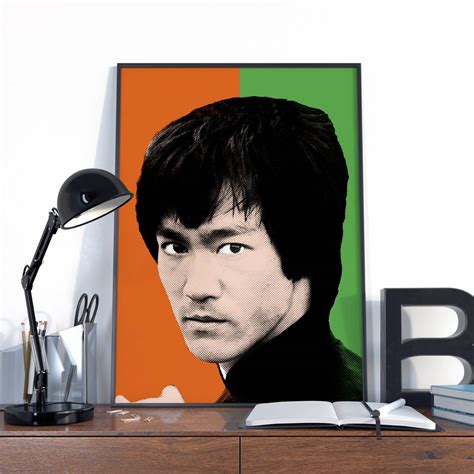 Bruce Lee, Bruce Lee Poster, Bruce Lee Print, Pop Art Wall Decor, Bruce ...