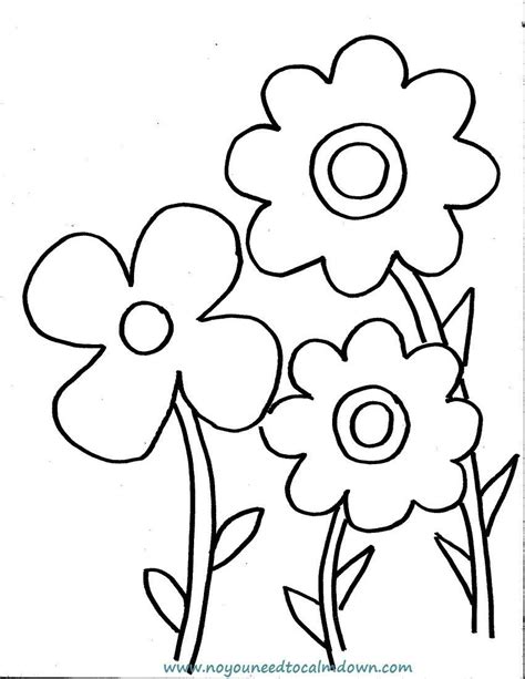 Coloring Page Of Spring Flowers - subeloa11