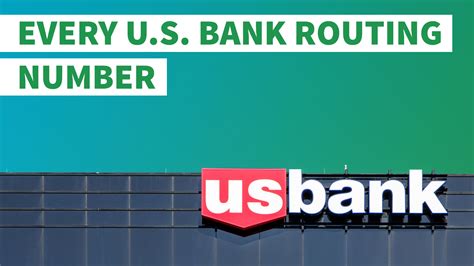 U.S. Bank Routing Number (By State) – Money Lowdown