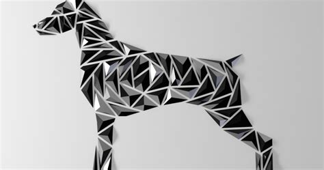 Geometric dog wall art - “Dobermann style” by dgemily | Download free STL model | Printables.com