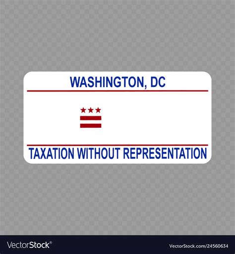 LP-2222 Washington DC State Background Blanks Flat- Automotive License ...