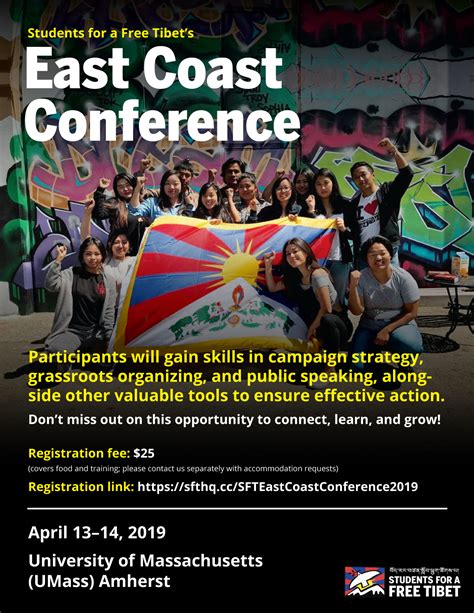 East Coast Conference 2019 at UMass Amhest! – Students for a Free Tibet