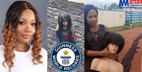 Nigerian Helen Williams Sets Guinness World Record for Longest Handmade Wig - Mimi Mefo Info