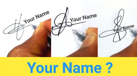 ️ How To Draw Signature Like A Billionaire ( For Alphabets I, A, S ...