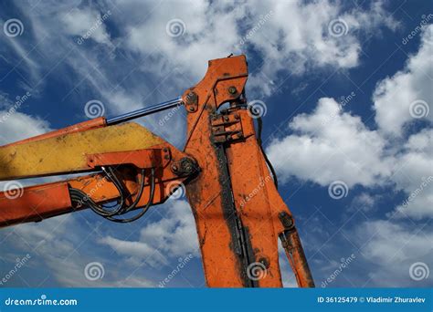 Construction tower crane stock image. Image of horizontal - 36125479