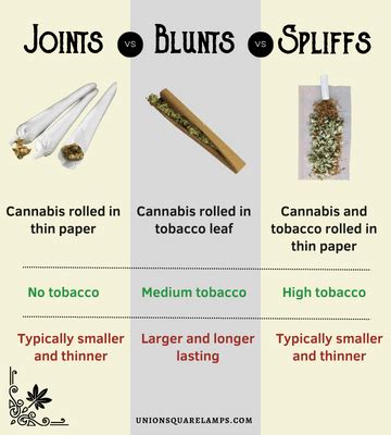 Joints vs Blunts vs Spliffs: What are the Differences? - Union Square Lamp Co.